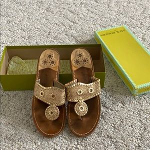 Gold Glitter Jack Rogers